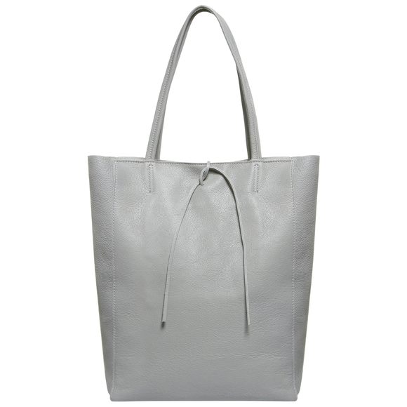 Italian Genuine Leather Tote Bag With Zier Large Soft Sr :'D - Picture 1 of 8